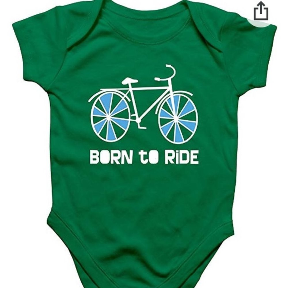 Pint Sized Cuties Born to Ride Baby Onesie